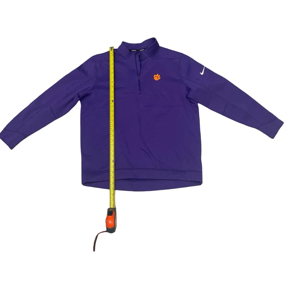 Nike Golf Clemson‎ Tigers Women Purple Quarter Zip Pullover AR2600-547 XL sporty